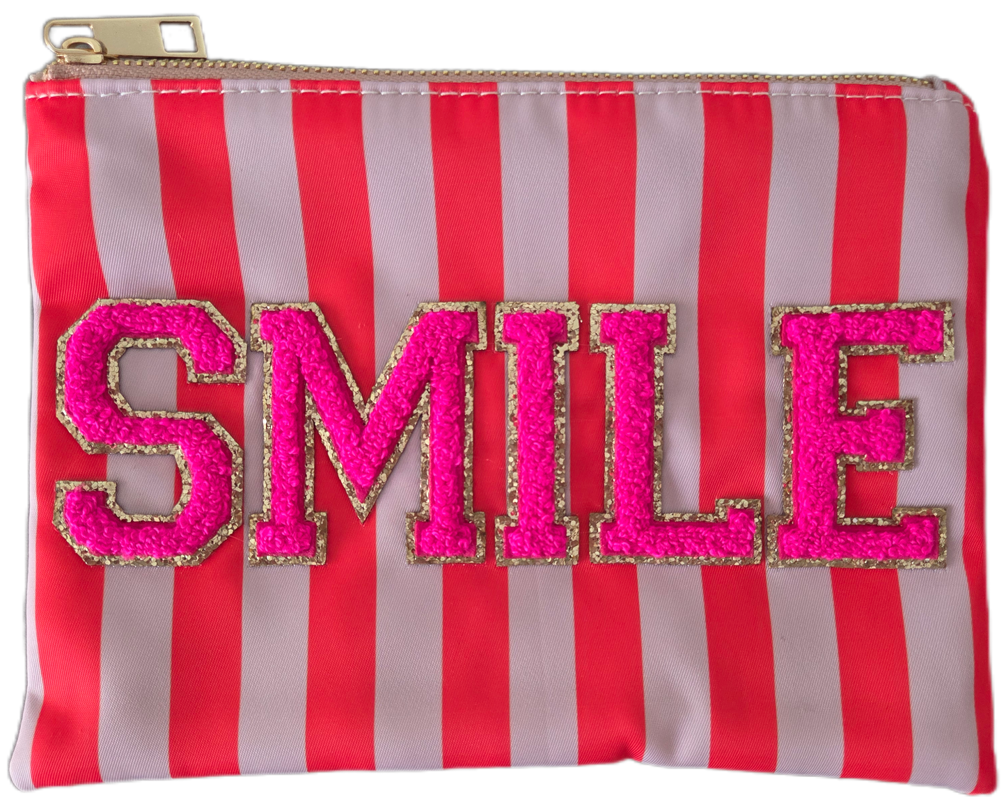 Kosmetiktäschchen Smile beige/coral