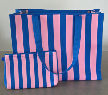 Stylische Tasche/Shopper Streifen