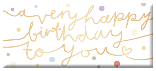 Mini-Schokolade "A very happy birthday to you"